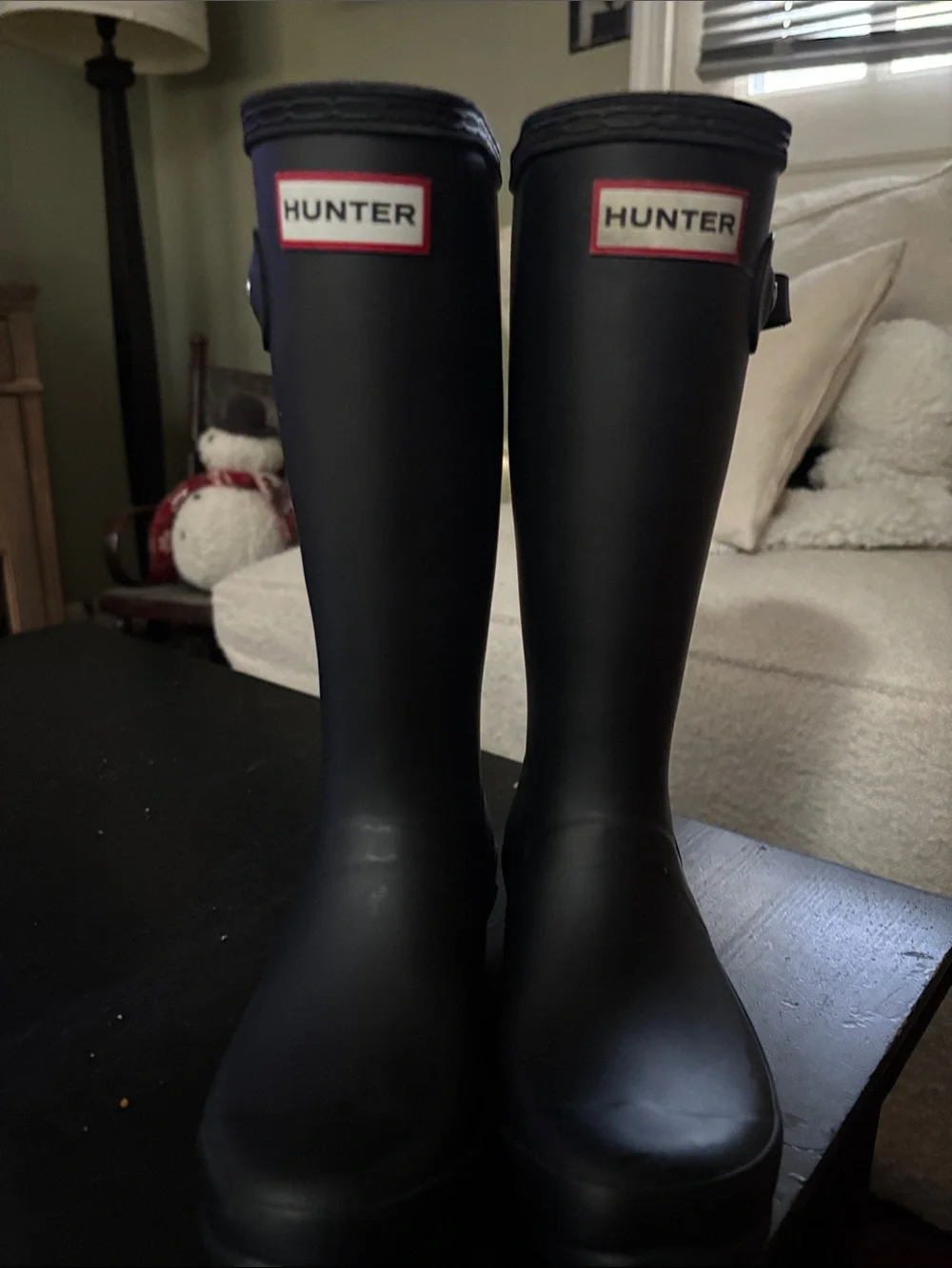 Hunter Kids Black Rain Boots